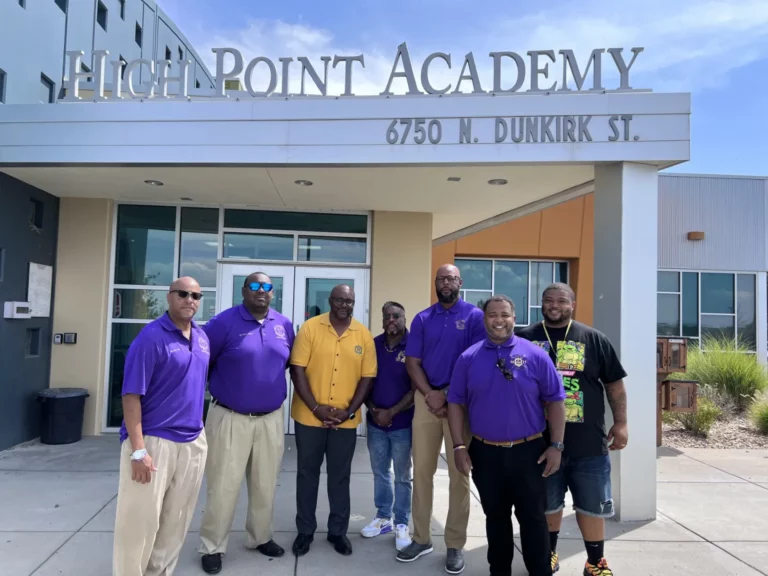 Giving back: Aurora fraternity delivers supplies to 4th-graders