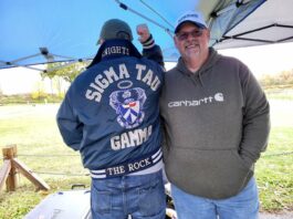 Drizzle no match for SRU fraternity alumni tailgate