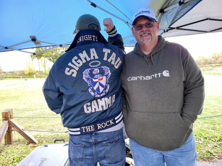 Drizzle no match for SRU fraternity alumni tailgate