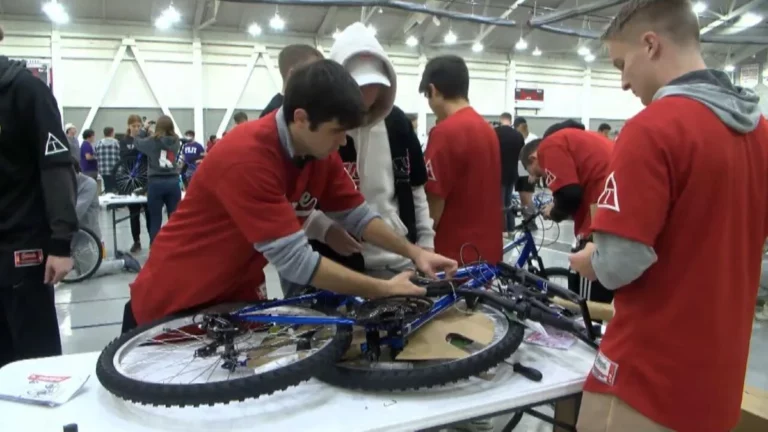 Rose-Hulman fraternities assemble bikes for tykes