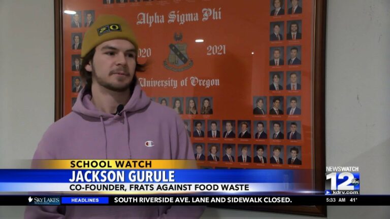 UO fraternity fights back against food waste