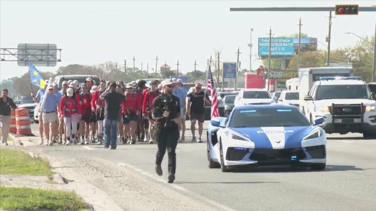 A Troy University fraternity walked 128 miles for wounded veterans