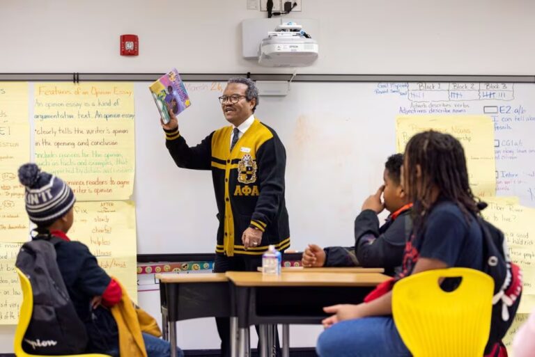Fraternity looks to build bonds with Fulton school through reading program