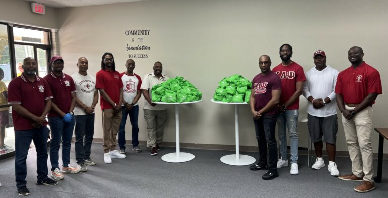Kappa Alpha Psi event serves meals to families in need in Mableton