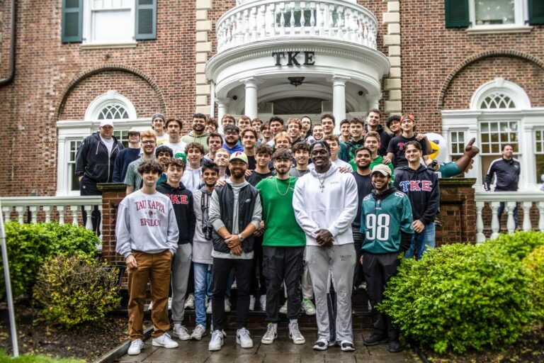 TKE Scores Charitable Touchdown with Eagles Meet & Greet