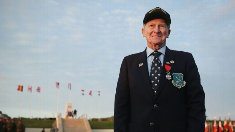 WWII vet and former baseball player speaks of D-Day one last time