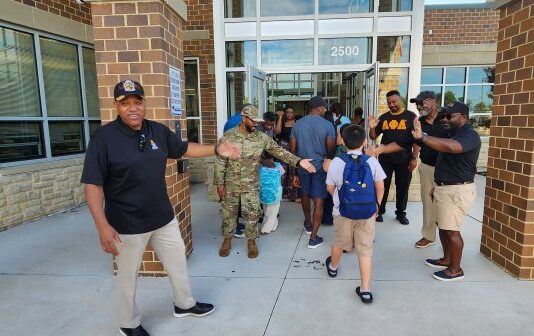Fraternity Chapter Welcomes PWCS Students Back to School