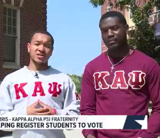Shippensburg University fraternity hosts voting awareness event