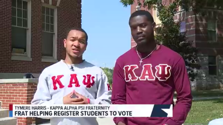 Shippensburg University fraternity hosts voting awareness event