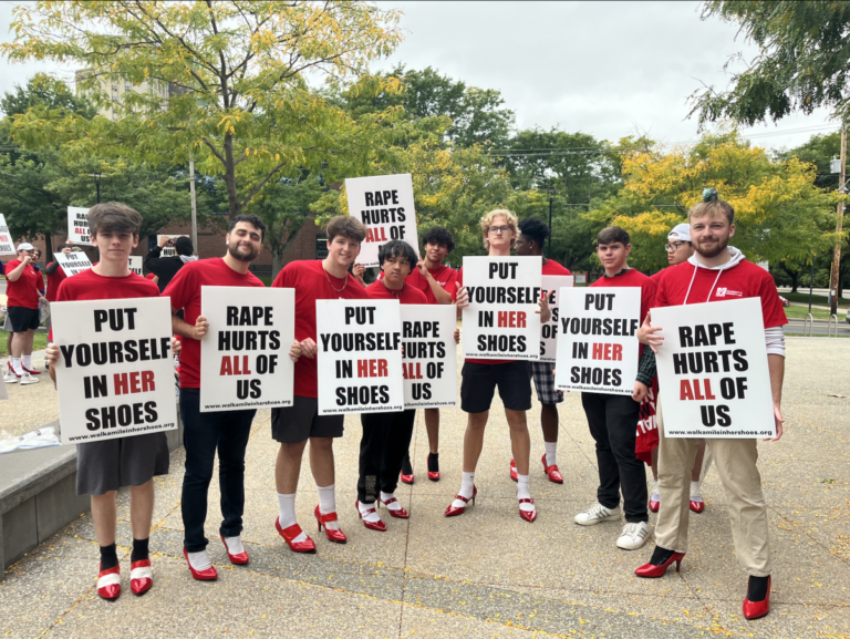 Greek Life walks a mile to raise awareness (with a twist)