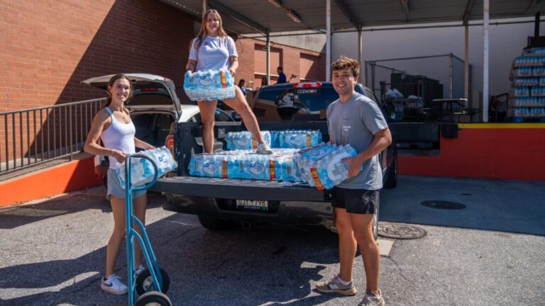 Students spearhead donation drive to benefit local community in wake of Hurricane Helene