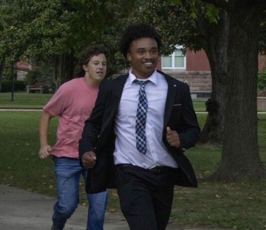 Interfraternity council hosts third annual high heel charity run