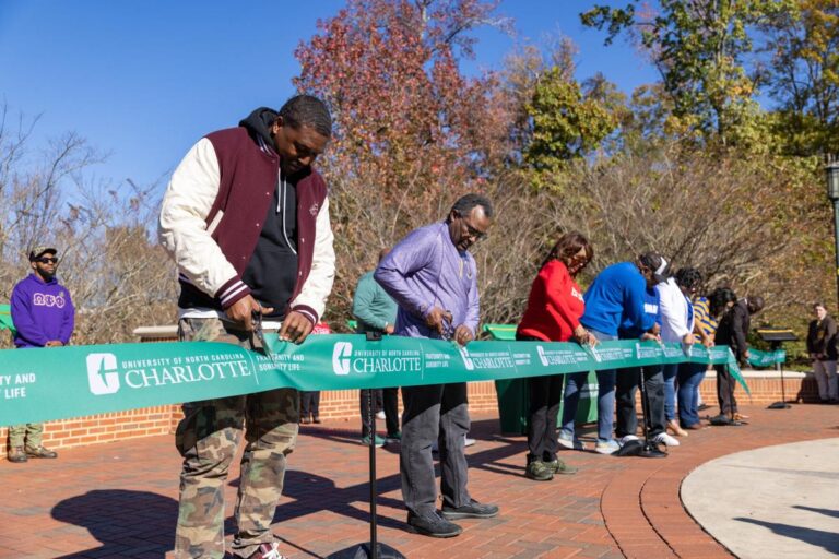 UNC Charlotte honors 50 years of Divine Nine legacy with dedication plaques in the Star Quad