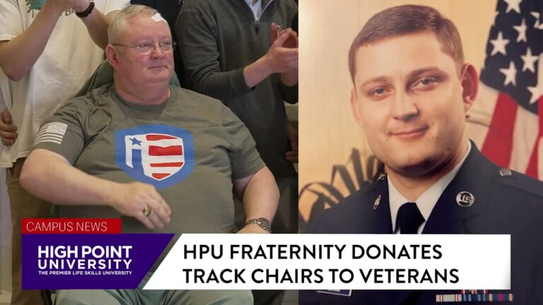 HPU Fraternity Donates Track Chairs to Veterans