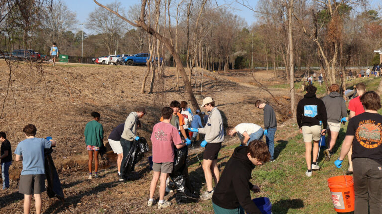 Theta Chi and Alpha Sigma Phi lead stream clean-up initiative