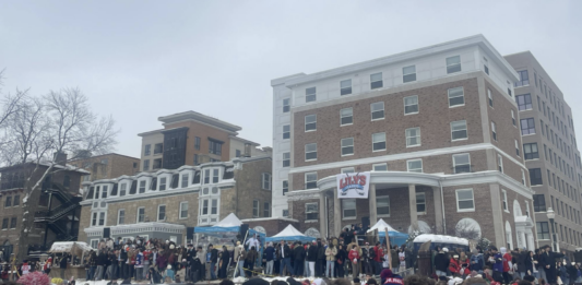 ‘Lily’s on Saturday, midterms on Monday’: Lily’s Classic draws hundreds to Lake Mendota ice for charity hockey tournament