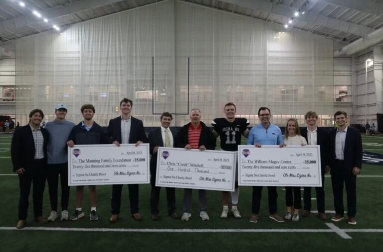 Sigma Nu hosts Charity Bowl at Vaught-Hemingway Stadium