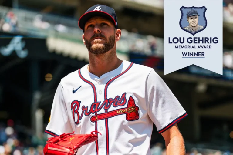 Chris Sale of the Atlanta Braves Wins Phi Delta Theta Fraternity’s Lou Gehrig Memorial Award