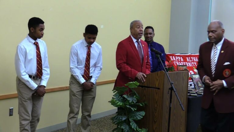 Kappa Alpha Psi Fraternity Donates Historic Book, Mentors Black Youth | Montgomery County Libraries