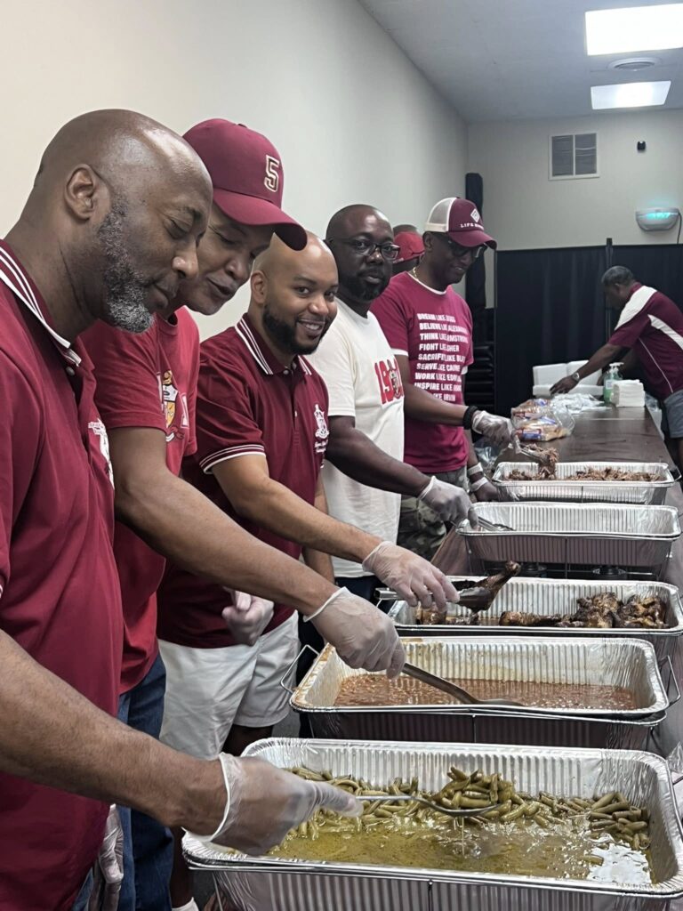 Kappa Alpha Psi distributes food for homeless people