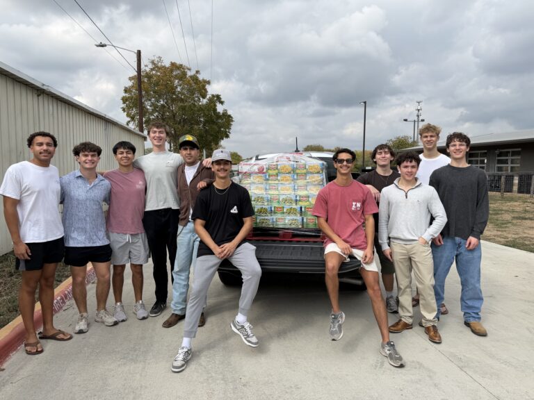 Texas State University IFC makes near-record-breaking donation to local food bank
