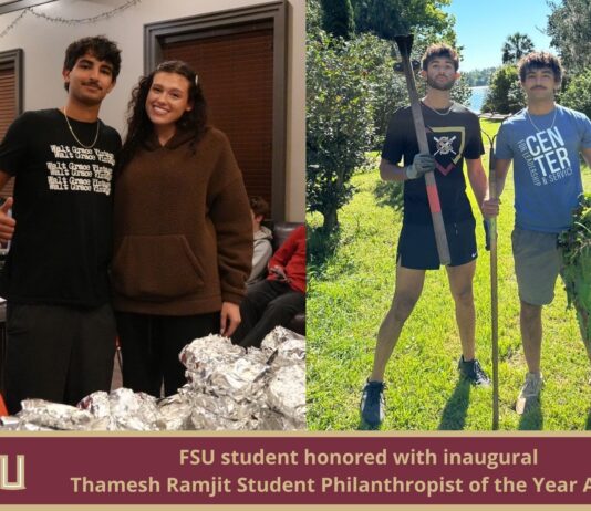 Florida State University student honored with FSU Student Foundation’s inaugural philanthropic award