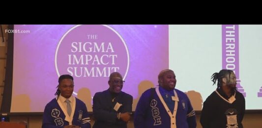 Fraternity mentors 75 students in New Haven on importance of high school diploma