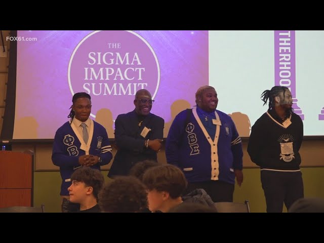 Fraternity mentors 75 students in New Haven on importance of high school diploma